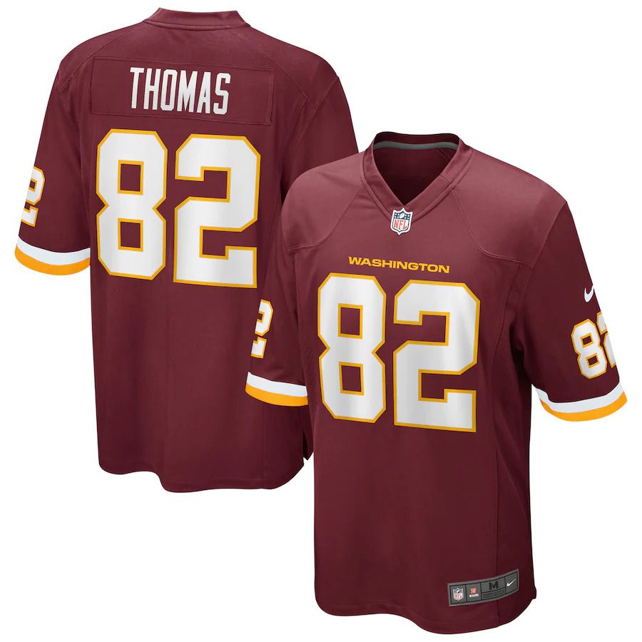 Men Washington Redskins #82 Logan Thomas Nike Burgundy Game Player NFL Jersey->washington redskins->NFL Jersey